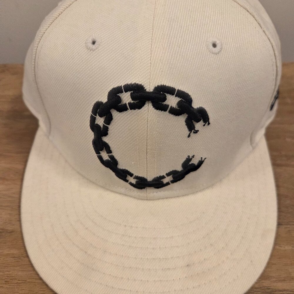 Crooks & Castles Emblem with Bandana Print White Fitted New Era 7 1/4